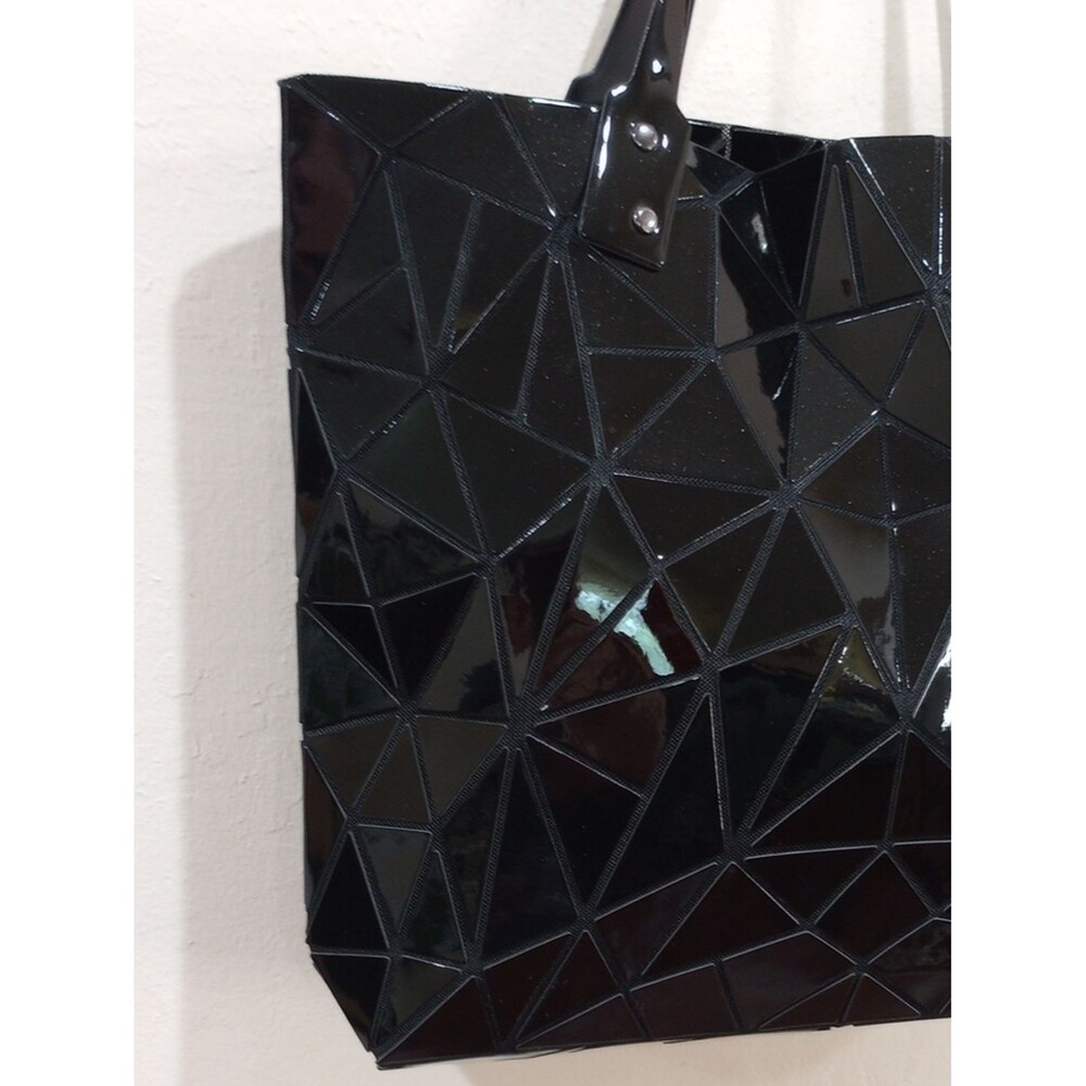 Black Geometric Tile Tote - Picture 2 of 10